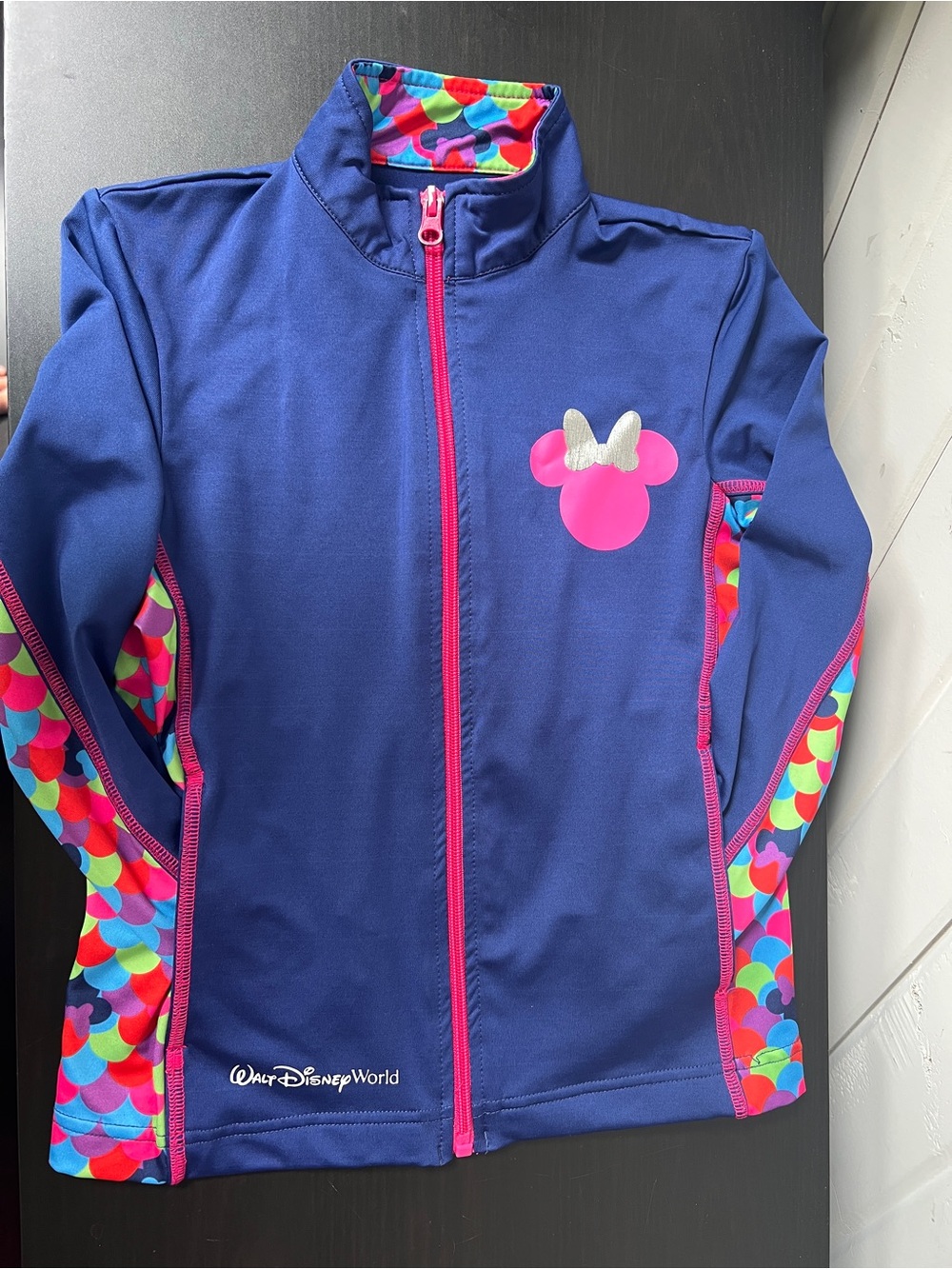 Disney World Parks Girls Minnie Mouse Balloons Track Jacket Size Small